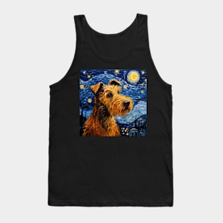 Irish Terrier painted in Van Gogh style Tank Top